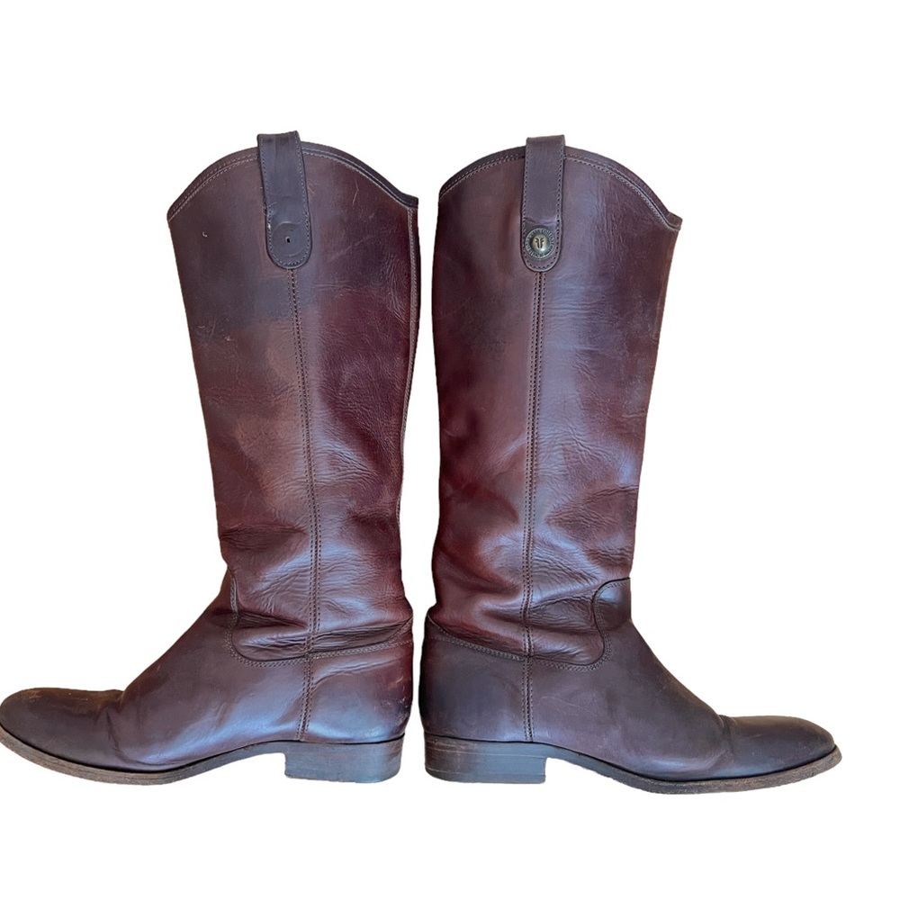 Frye Melissa Button tall leather riding boots